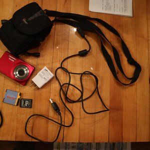 Mini Kodak Camera with case and Memory Card
